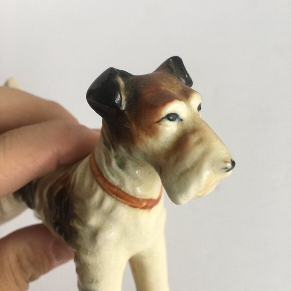 Vintage Dog Figurine Statue - Terrier, Airedale, Akita, Fox, Made in Japan - Picture 6 of 8